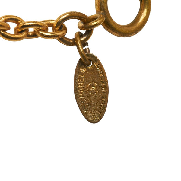 シャネル ココマーク ラウンド ネックレス ゴールド メッキ レディース CHANEL 【中古】