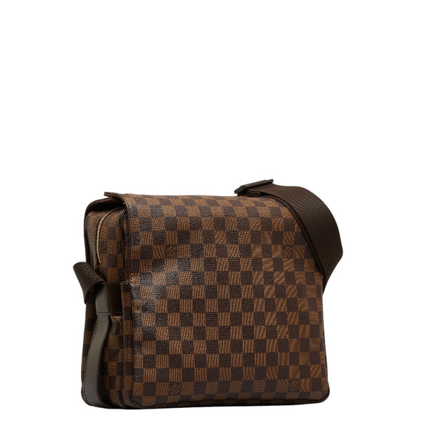 ルイ ヴィトン ダミエ ナヴィグリオ 斜め掛け ショルダーバッグ N45255 ブラウン PVC レザー レディース LOUIS VUITTON 【中古】