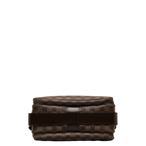 ルイ ヴィトン ダミエ ナヴィグリオ 斜め掛け ショルダーバッグ N45255 ブラウン PVC レザー レディース LOUIS VUITTON 【中古】