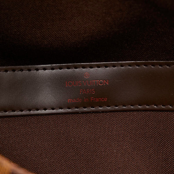 ルイ ヴィトン ダミエ ナヴィグリオ 斜め掛け ショルダーバッグ N45255 ブラウン PVC レザー レディース LOUIS VUITTON 【中古】