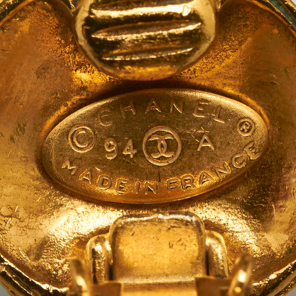 シャネル ココマーク 水引 イヤリング ゴールド メッキ レディース CHANEL 【中古】