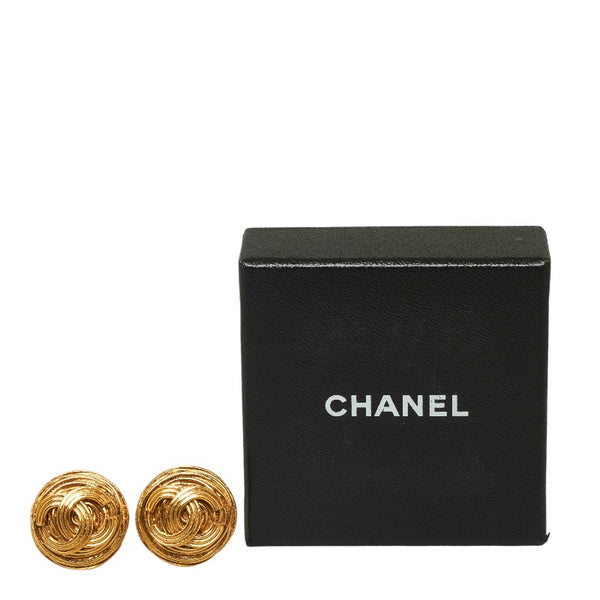 シャネル ココマーク 水引 イヤリング ゴールド メッキ レディース CHANEL 【中古】