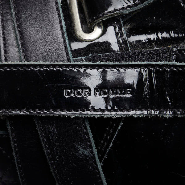 ディオール オム ブーツ ブラック レザー メンズ Dior 【中古】