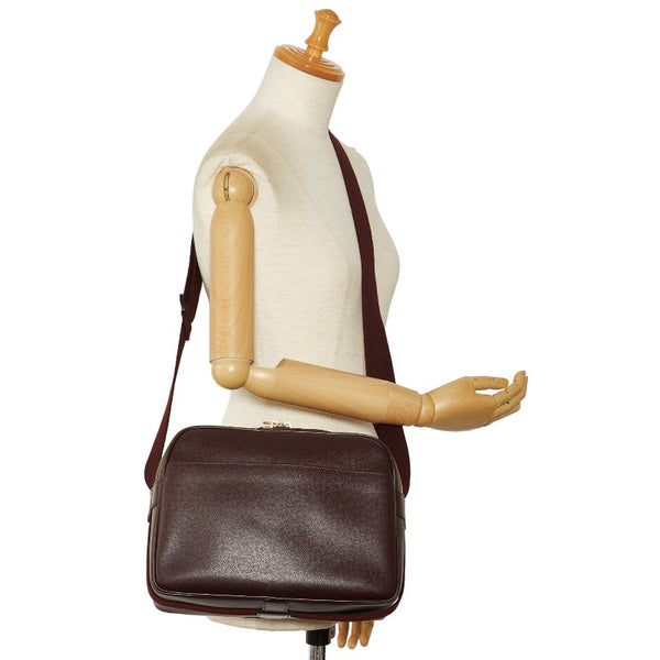ルイ ヴィトン タイガ リポーターPM 斜め掛け ショルダーバッグ M30156 アカジュー ワインレッド レザー メンズ LOUIS VUITTON 【中古】