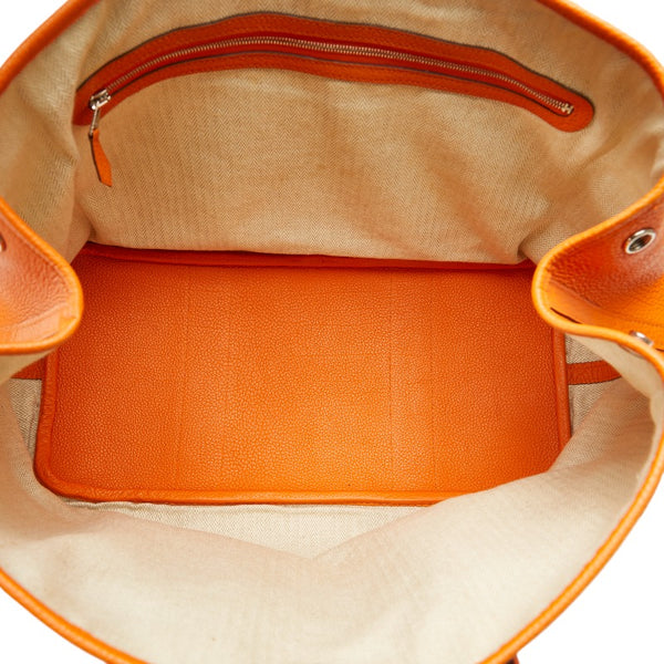 エルメス ガーデンパーティPM ハンドバッグ トートバッグ オレンジ ネゴンダ レディース HERMES 【中古】