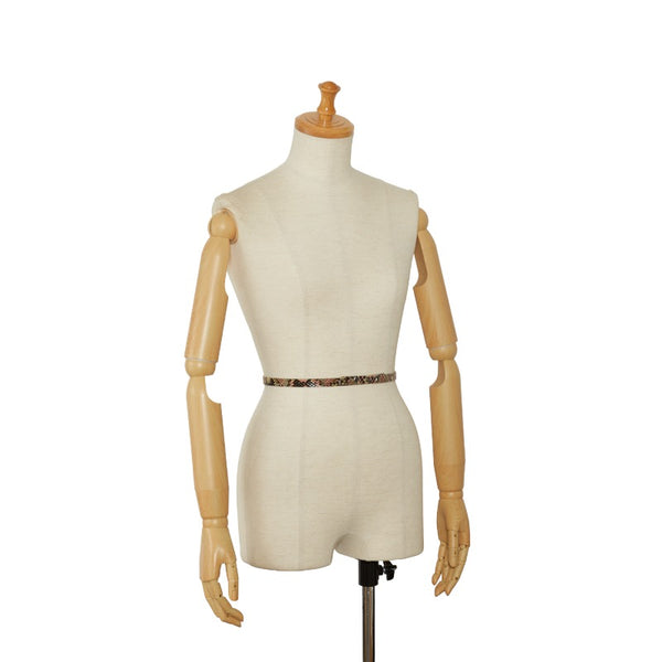 シャネル ココマーク ベルト ピンク マルチカラー パイソン レザー レディース CHANEL 【中古】