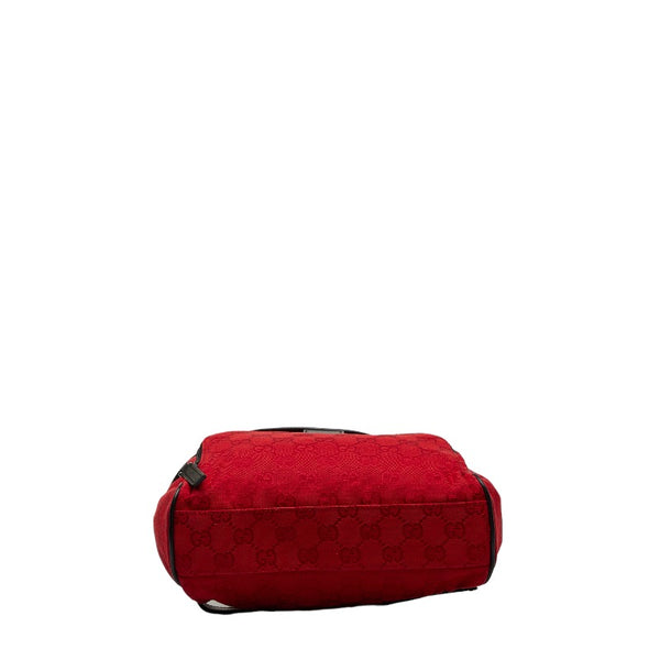 グッチ GGキャンバス リュックサック バックパック 019・0352 レッド キャンバス ナイロン レディース GUCCI 【中古】