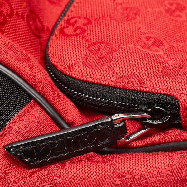 グッチ GGキャンバス リュックサック バックパック 019・0352 レッド キャンバス ナイロン レディース GUCCI 【中古】