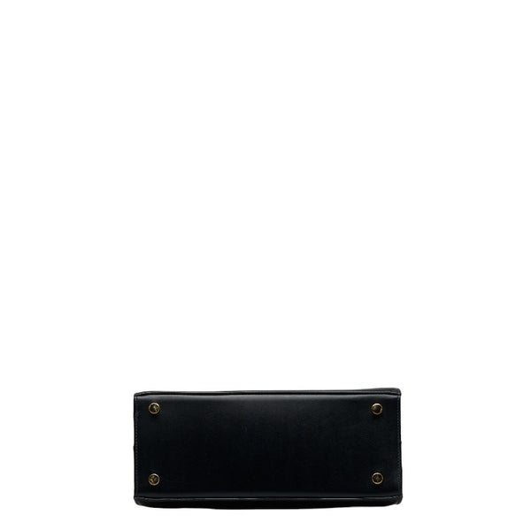 サルヴァトーレフェラガモ ヴァラ ハンドバッグ ショルダーバッグ 2WAY BA21 4178 ネイビー レザー レディース Salvatore Ferragamo 【中古】