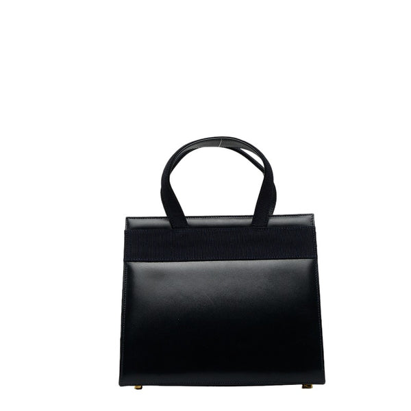 サルヴァトーレフェラガモ ヴァラ ハンドバッグ ショルダーバッグ 2WAY BA21 4178 ネイビー レザー レディース Salvatore Ferragamo 【中古】