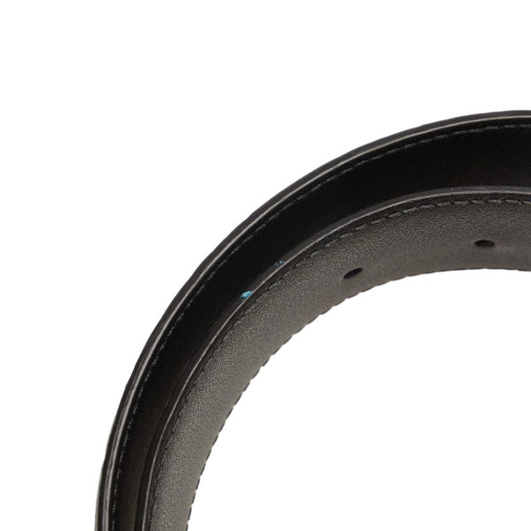 グッチ グッチシマ インターロッキングG ベルト 370543 ブラック レザー メンズ GUCCI 【中古】