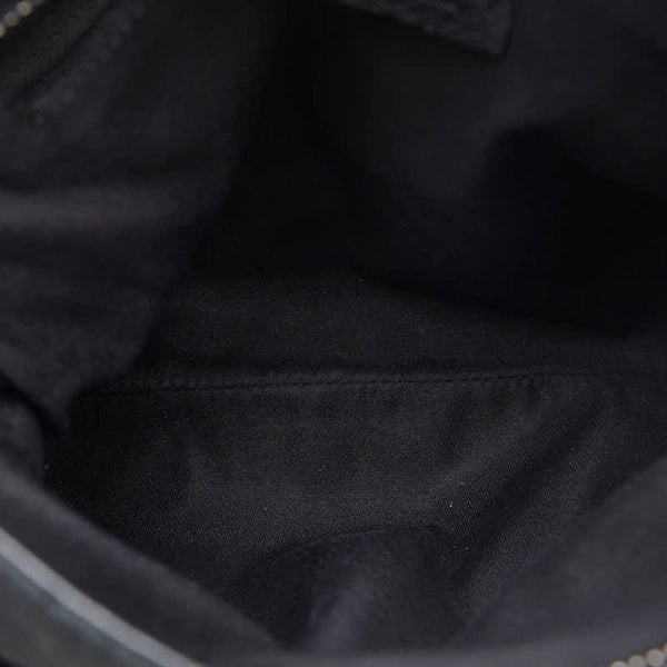 グッチ GGキャンバス 斜め掛け ショルダーバッグ 122793 ブラック キャンバス レザー レディース GUCCI 【中古】