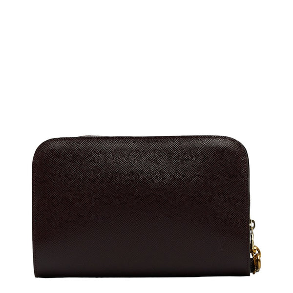 ルイ ヴィトン タイガ バイカル セカンドバッグ クラッチバッグ M30186 アカジュー ブラウン レザー メンズ LOUIS VUITTON 【中古】