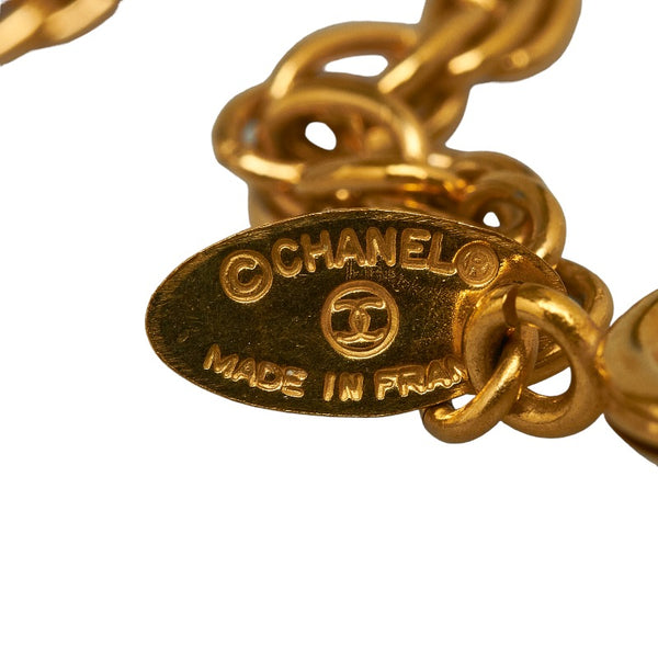 シャネル ヴィンテージ ココマーク ラウンド ネックレス ゴールド メッキ レディース CHANEL 【中古】