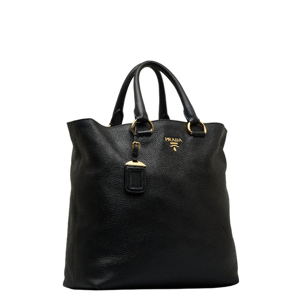 プラダ ハンドバッグ ショルダーバッグ 2WAY ブラック レザー レディース PRADA 【中古】