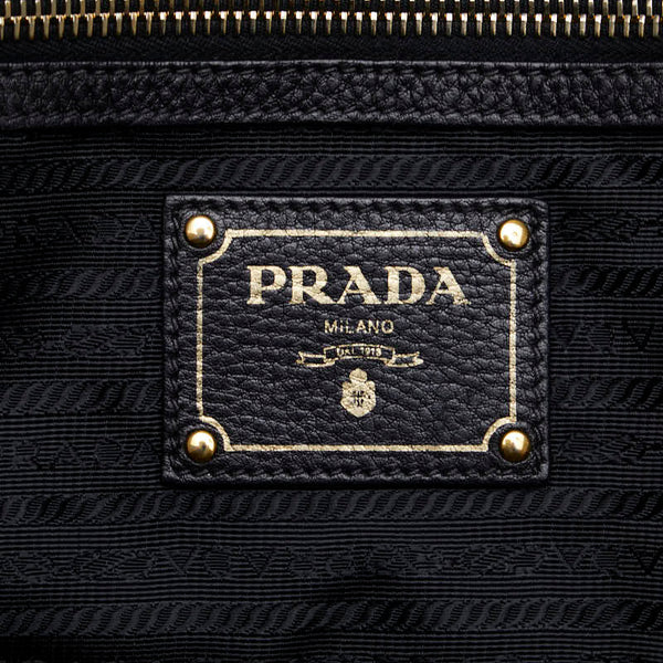 プラダ ハンドバッグ ショルダーバッグ 2WAY ブラック レザー レディース PRADA 【中古】