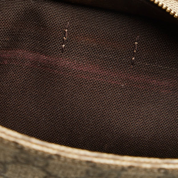 グッチ GGスプリーム 斜め掛け ショルダーバッグ 201446 ベージュ ブラウン PVC レザー レディース GUCCI 【中古】