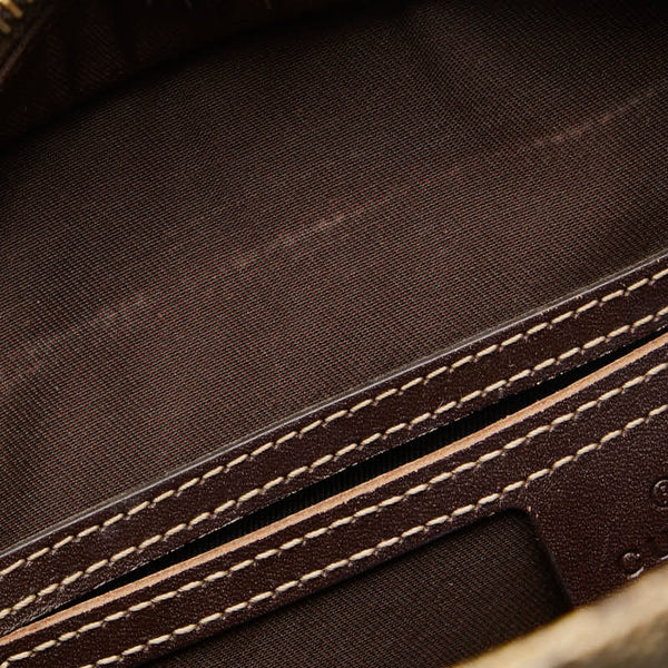 グッチ GGスプリーム 斜め掛け ショルダーバッグ 201446 ベージュ ブラウン PVC レザー レディース GUCCI 【中古】