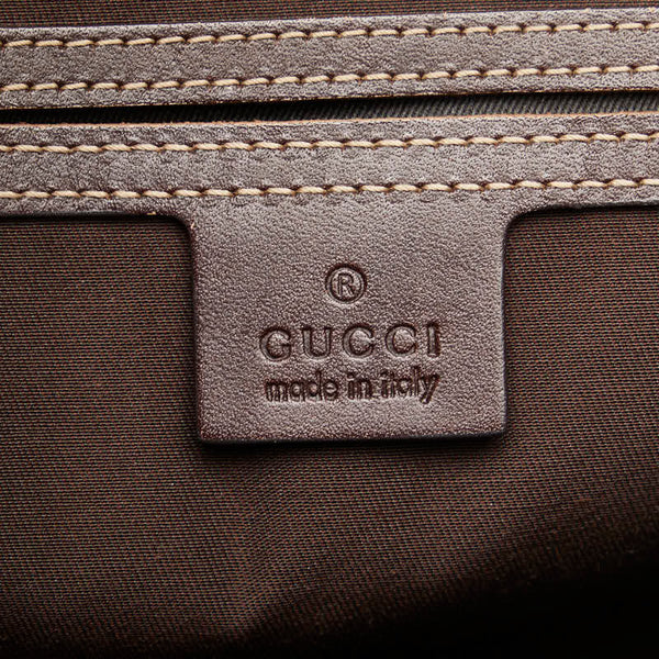 グッチ GGスプリーム 斜め掛け ショルダーバッグ 201446 ベージュ ブラウン PVC レザー レディース GUCCI 【中古】