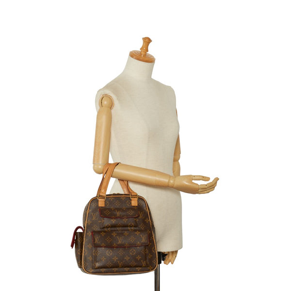 ルイ ヴィトン モノグラム エクサントリ シテ ハンドバッグ M51161 ブラウン PVC レザー レディース LOUIS VUITTON 【中古】