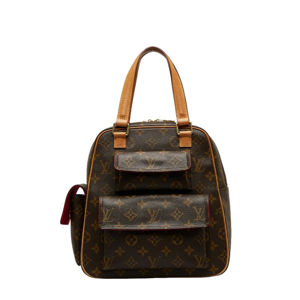 ルイ ヴィトン モノグラム エクサントリ シテ ハンドバッグ M51161 ブラウン PVC レザー レディース LOUIS VUITTON 【中古】