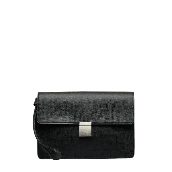 ルイ ヴィトン タイガ セレンガ クラッチバッグ セカンドバック M30782 アルドワーズ ブラック レザー レディース LOUIS VUITTON 【中古】