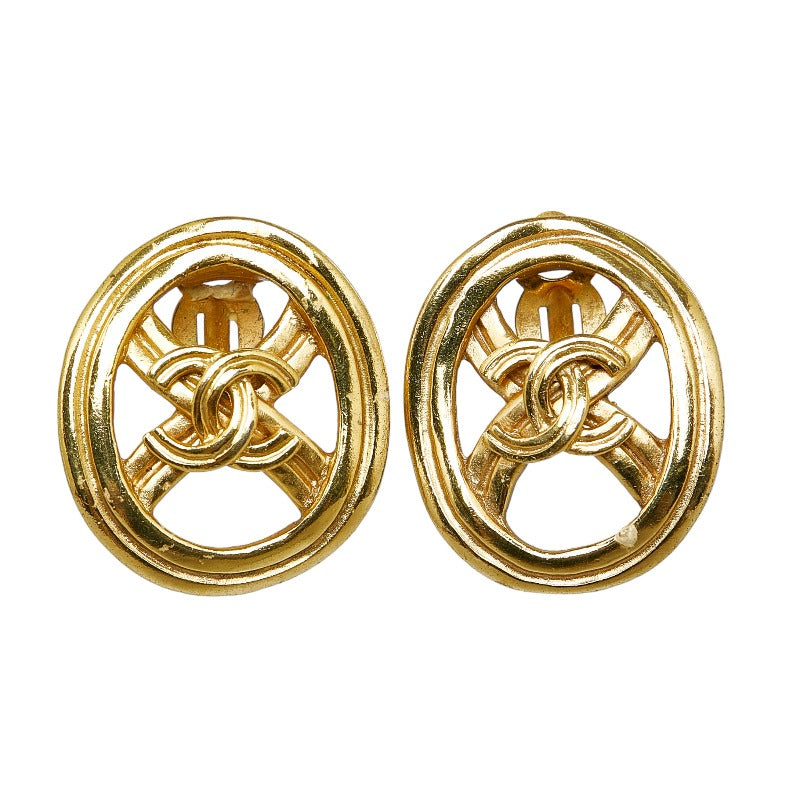 シャネル ココマーク イヤリング ゴールド メッキ レディース CHANEL 【中古】
