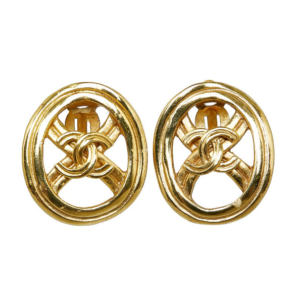 シャネル ココマーク イヤリング ゴールド メッキ レディース CHANEL 【中古】