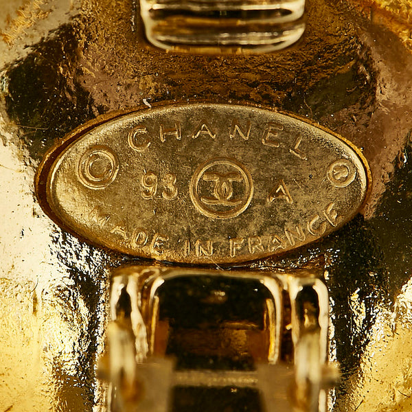 シャネル ココマーク 円 イヤリング ゴールド メッキ レディース CHANEL 【中古】
