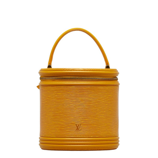 ルイ ヴィトン エピ カンヌ ハンドバッグ バニティバッグ M48039 タッシリイエロー レザー レディース LOUIS VUITTON 【中古】