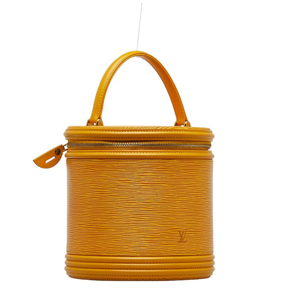 ルイ ヴィトン エピ カンヌ ハンドバッグ バニティバッグ M48039 タッシリイエロー レザー レディース LOUIS VUITTON 【中古】
