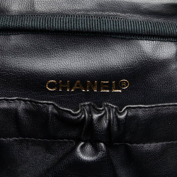 シャネル ココマーク 横型 バニティバッグ ハンドバッグ 3番台 ブラック キャビアスキン レディース CHANEL 【中古】