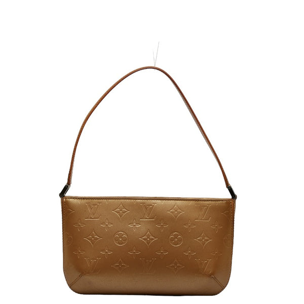 ルイ ヴィトン モノグラム マット ファウラー ショルダーバッグ M55147 アンブレ ゴールド レザー レディース LOUIS VUITTON 【中古】