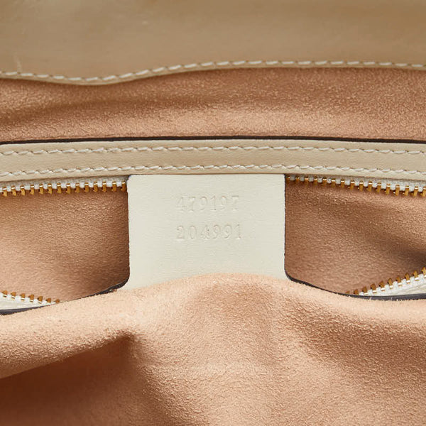 グッチ GGスプリーム パドロック ゴールド金具 チェーン ショルダーバッグ トートバッグ 479197 ベージュ アイボリー PVC レザー レディース GUCCI 【中古】