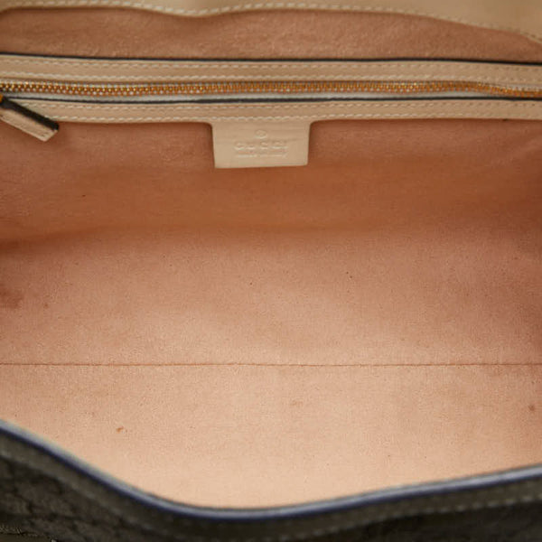 グッチ GGスプリーム パドロック ゴールド金具 チェーン ショルダーバッグ トートバッグ 479197 ベージュ アイボリー PVC レザー レディース GUCCI 【中古】