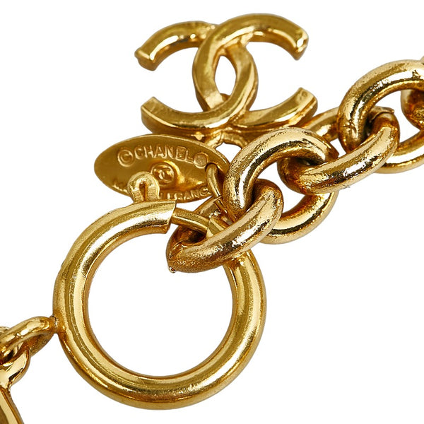 シャネル ココマーク キルティング ブレスレット ゴールド メッキ レディース CHANEL 【中古】