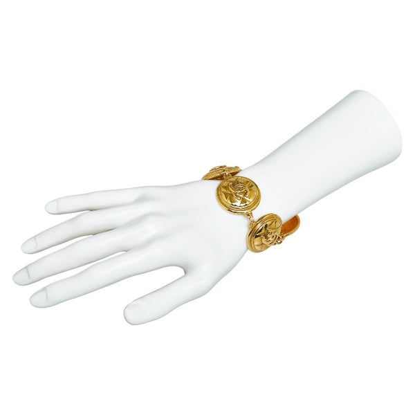 シャネル ココマーク キルティング ブレスレット ゴールド メッキ レディース CHANEL 【中古】