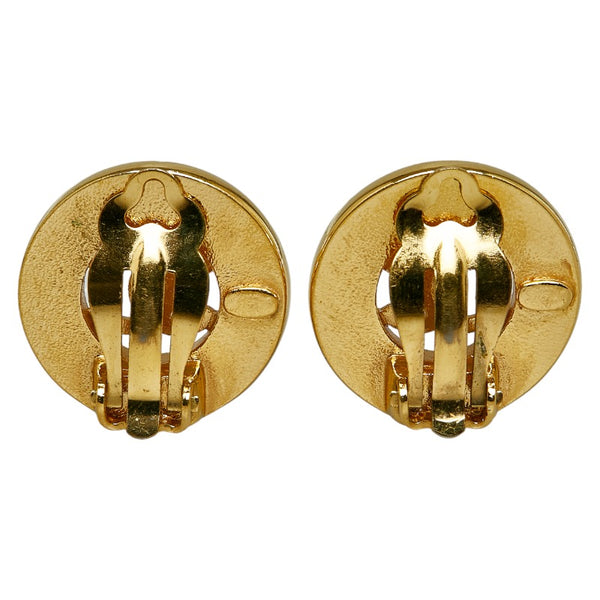 シャネル ココマーク ラウンド イヤリング ゴールド メッキ レディース CHANEL 【中古】