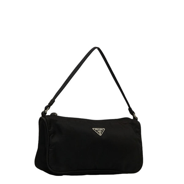 プラダ ハンドポーチ ブラック ナイロン レディース PRADA 【中古】