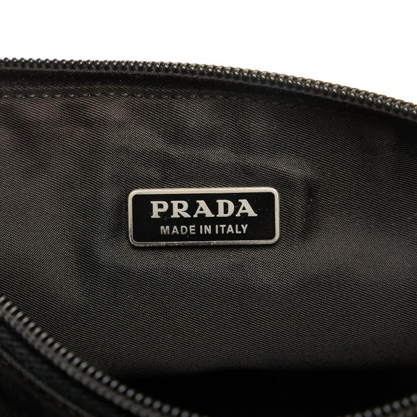 プラダ ハンドポーチ ブラック ナイロン レディース PRADA 【中古】