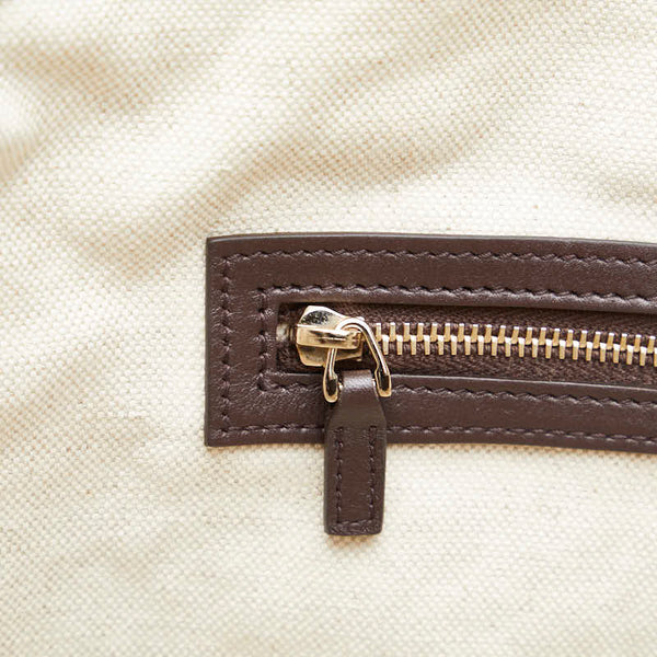 グッチ GGスプリーム トートバッグ 309613 ブラウン PVC レザー レディース GUCCI 【中古】