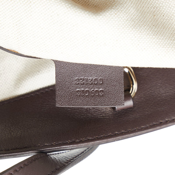 グッチ GGスプリーム トートバッグ 309613 ブラウン PVC レザー レディース GUCCI 【中古】