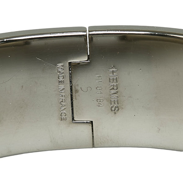 エルメス クリッククラックGM バングル シルバー パープル メタル レディース HERMES 【中古】
