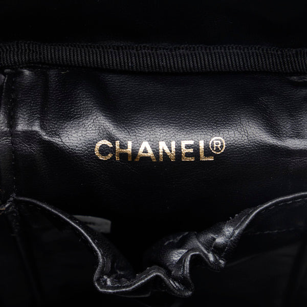 シャネル ココマーク バニティバッグ ブラック ゴールド キャビアスキン レディース CHANEL 【中古】