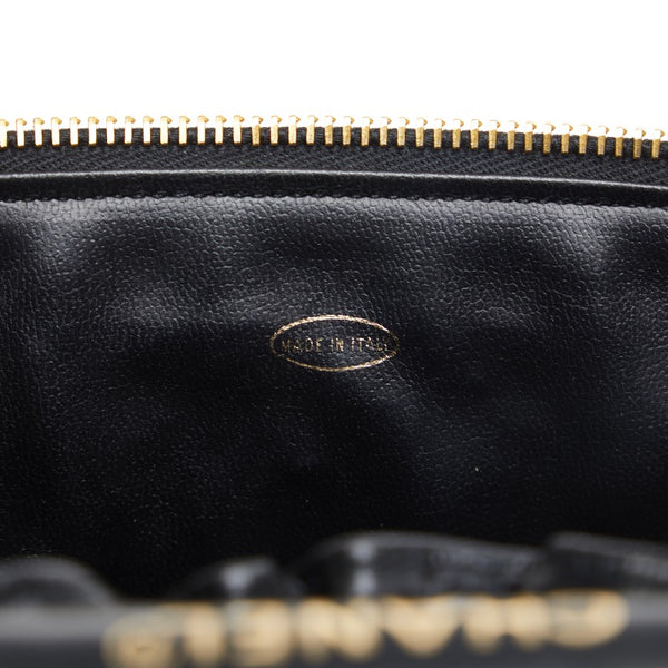 シャネル ココマーク バニティバッグ ブラック ゴールド キャビアスキン レディース CHANEL 【中古】