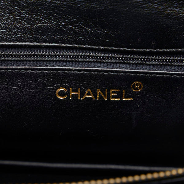 シャネル マトラッセ ココマーク フリンジ ゴールド金具 チェーン ショルダーバッグ ブラック ラムスキン レディース CHANEL 【中古】