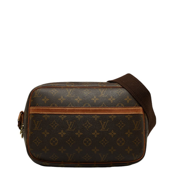 ルイ ヴィトン モノグラム  リポーターPM 斜め掛け ショルダーバッグ  M45254 ブラウン PVC レザー レディース LOUIS VUITTON 【中古】