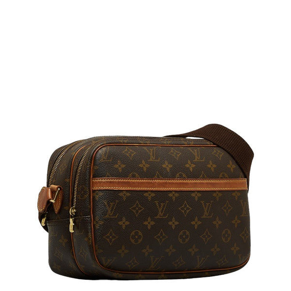 ルイ ヴィトン モノグラム  リポーターPM 斜め掛け ショルダーバッグ  M45254 ブラウン PVC レザー レディース LOUIS VUITTON 【中古】