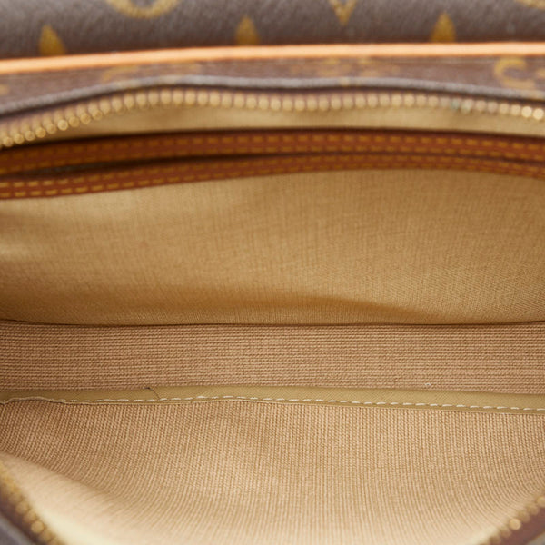 ルイ ヴィトン モノグラム  リポーターPM 斜め掛け ショルダーバッグ  M45254 ブラウン PVC レザー レディース LOUIS VUITTON 【中古】
