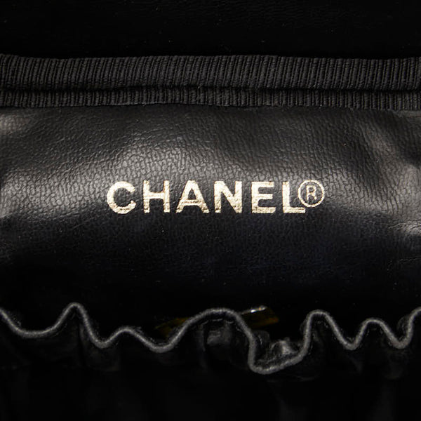 シャネル デカココマーク バニティバッグ ブラック キャビアスキン レディース CHANEL 【中古】
